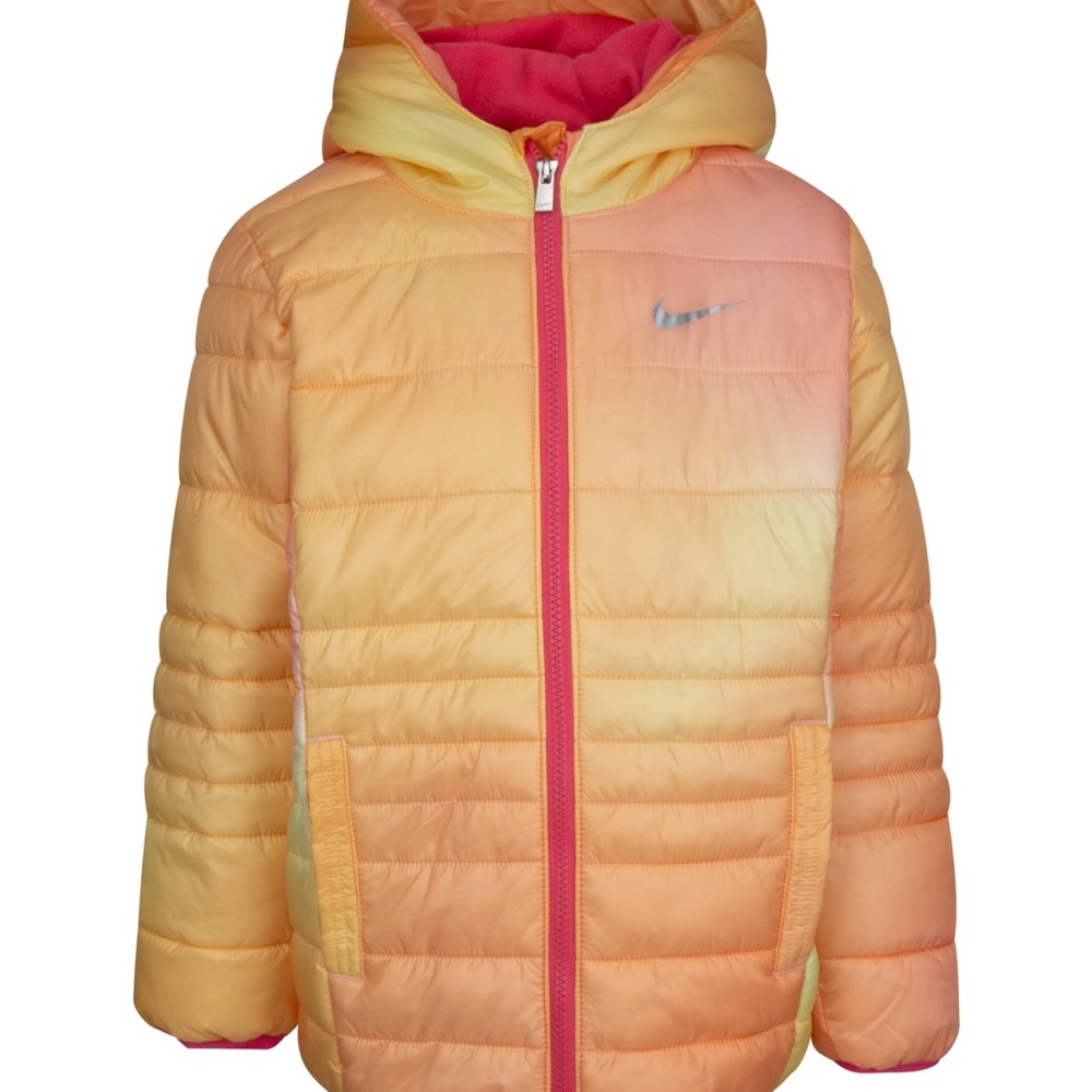 Nike Baby Girl's Just Do It Printed Puffer Jacket (Toddler) 3T